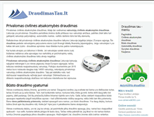 Tablet Screenshot of draudimastau.lt